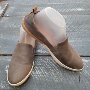 Kork-Ease Peyton Womens Sneaker Slip on 8 Leather Casual Comfort Gray *See Note*